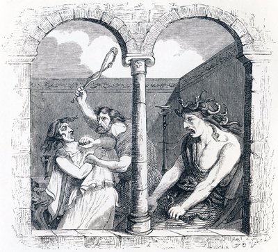 De onenigheid - Fabels van La Fontaine door Grandville