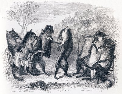 De vos met de afgesneden staart door Grandville
