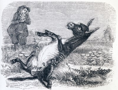 De oude man en de vos door Grandville