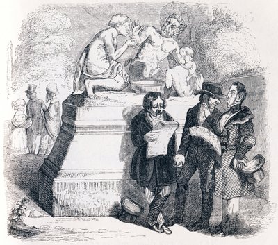 De satyr en de voorbijganger - Fabels van La Fontaine door Grandville