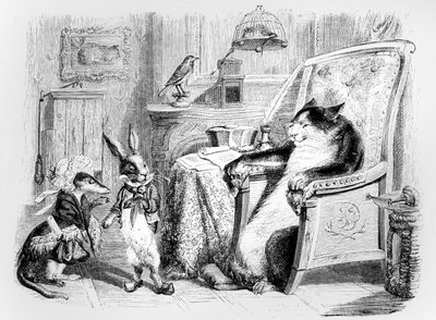 De Kat, de Wezel en het Kleine Konijn, illustratie voor 