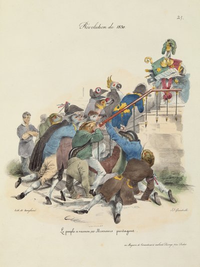 De revolutie van 1830 door Grandville 1803 47 after Grandville 1803 47 after