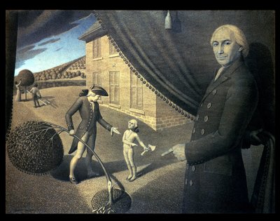 De fabel van dominee Weems door Grant Wood