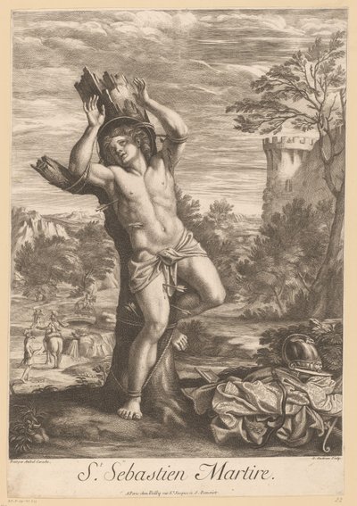 H. Sebastiaan door Gérard Audran