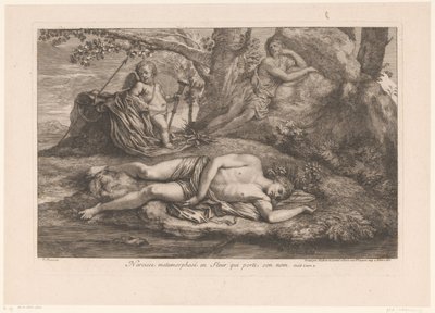 Narcissus en Echo door Gérard Audran