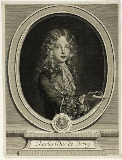 Charles Duc de Berry door Gérard Edelinck