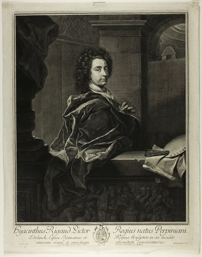 Hyacinthe Rigaud door Gérard Edelinck