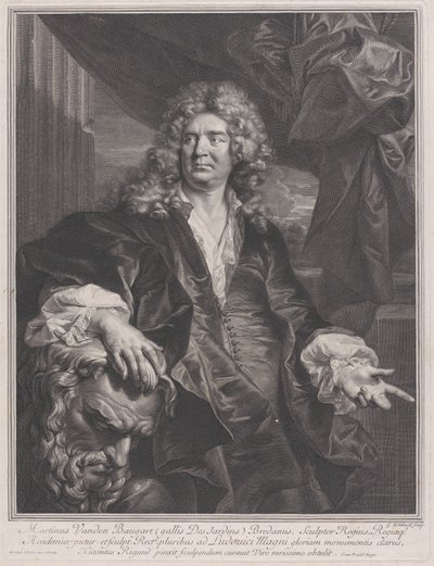 Martin Vanden Bogaert, genaamd Desjardins, 1698 door Gérard Edelinck