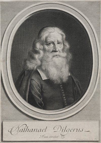 Nathanael Dilgerus, minister van Danzig door Gérard Edelinck