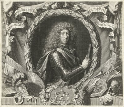Portret van Antoine-Armand de Fradet de Saint-Aoust door Gérard Edelinck
