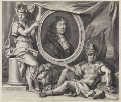 Portret van François-Michel Le Tellier door Gérard Edelinck