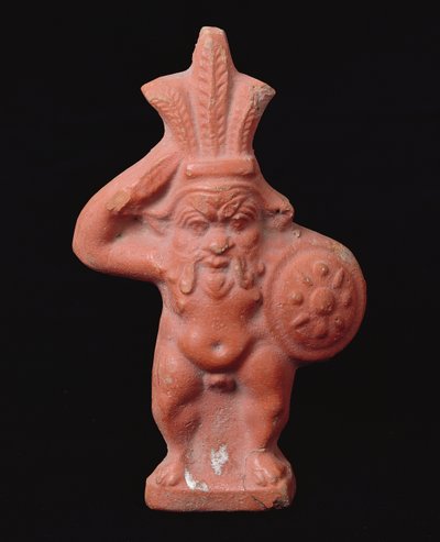 Beeldje van de Egyptische Huishoudgod Bes door Greco Roman