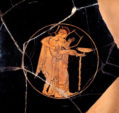 Oud-Griekenland: beker met rode figuren door Greek