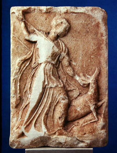 Artemis op jacht, ca. 410 v.Chr. door Greek
