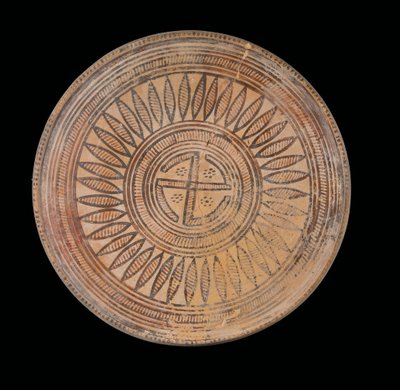 Attische pyxis, late Geometrische periode, circa 3e kwart van de 8e eeuw v.Chr. door Greek