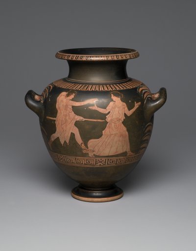 Attische roodfigurige stamnos, 440-430 v.Chr. door Greek