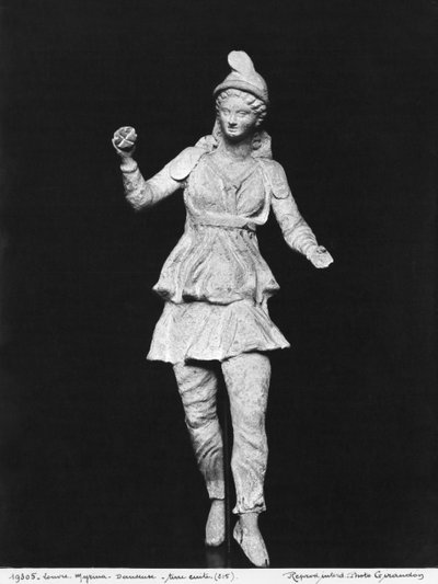 Attis dansend, Hellenistische periode, tweede helft 2e eeuw v.Chr., uit Myrina (terracotta) door Greek