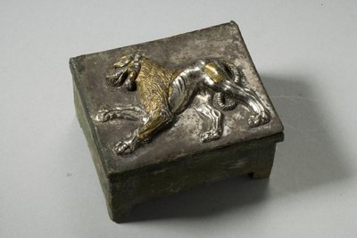 Doos, Hellenistisch (gedeeltelijk verguld zilver) door Greek