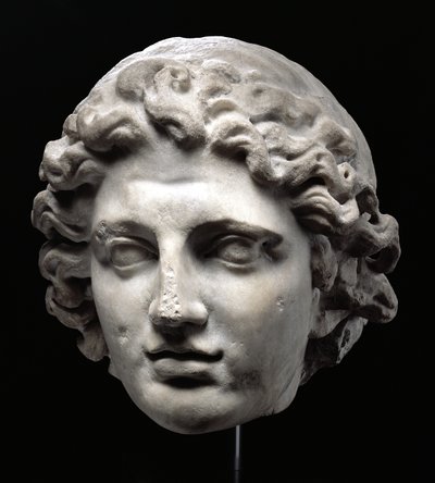 Kolossaal hoofd van Alexander de Grote door Greek