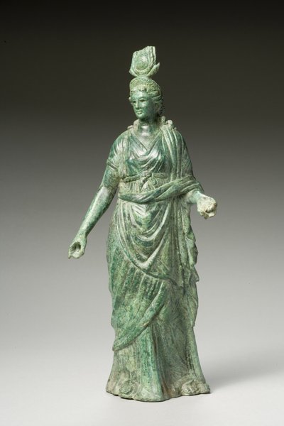Beeld van Isis Fortuna, Hellenistisch, 1e eeuw v.Chr.-1e eeuw n.Chr. door Greek