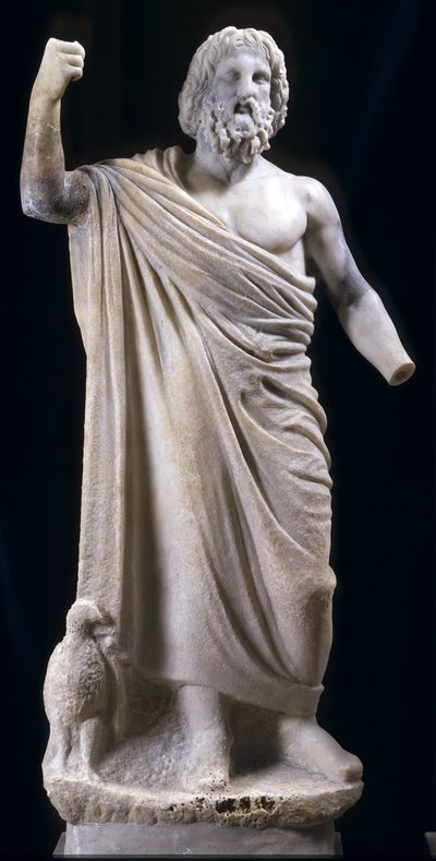 Beeldje van Zeus, mogelijk uit Klein-Azië door Greek