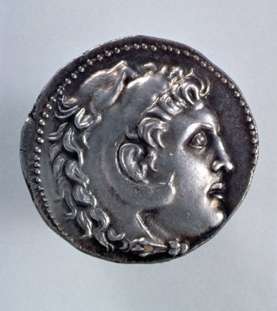 Alexander de Grote Tetradrachm met het hoofd van Herakles met een leeuwenhuid door Greek School