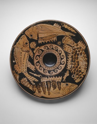 Visplaat, 400-350 v.Chr. door Greek School