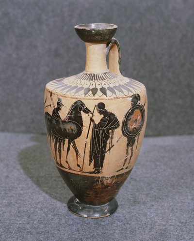 Lekythos, Vibo Valentia (keramiek) door Greek School
