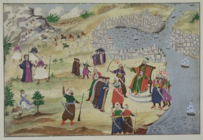 De voorspelde val van Constantinopel, uit de Picturale Geschiedenis van de Griekse Onafhankelijkheidsoorlog door Greek School