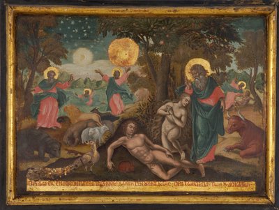 Credo in Deum, Schepping Het geloof van de apostelen, 1700 door Greek icon