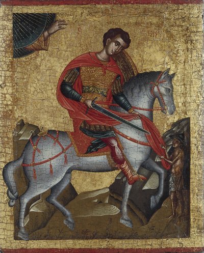 Sint Martinus, ca. 1500 door Greek icon.