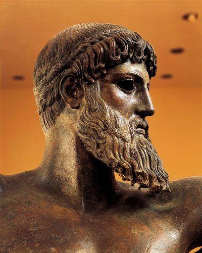 Bronzen standbeeld van Poseidon van Kaap Artemision door Greek School