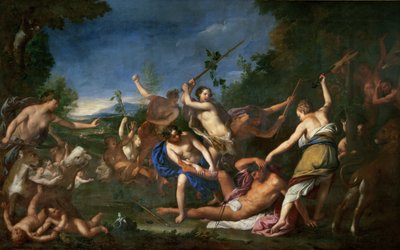 De moord op Orpheus door Gregorio Lazzarini