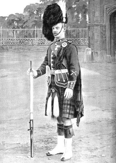 Kleur-Sergeant, The Queens Own Cameron Highlanders, ca. 1880 door Gregory and Co