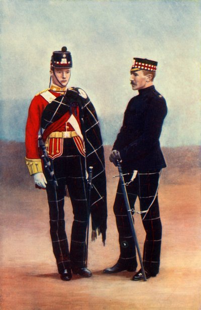 Officieren van de Highland Light Infantry, 1901 door Gregory and Co