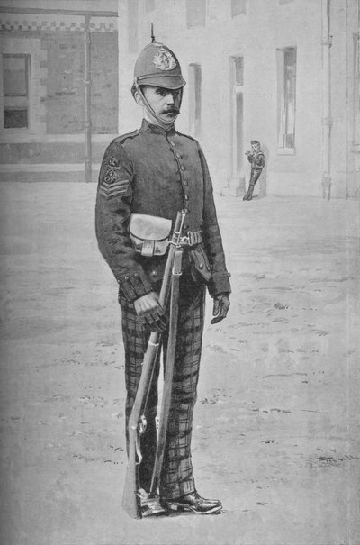 Sergeant, The Cameronians Scottish Rifles, ca. 1880 door Gregory and Co