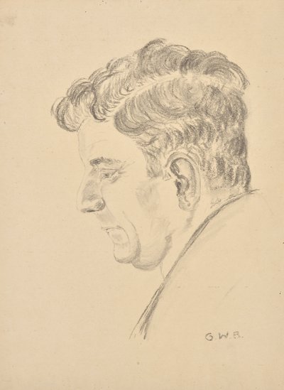 Portret Dr. Josef Wagner door Grete Wagner Barwig