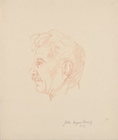 Portret van Franz Barwig de Oudere door Grete Wagner Barwig