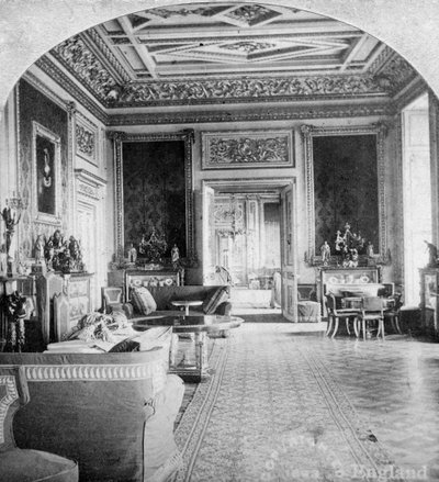 De Groene Tekenzaal, Windsor Castle, Windsor, Berkshire, eind 19e eeuw door Griffiths Brothers