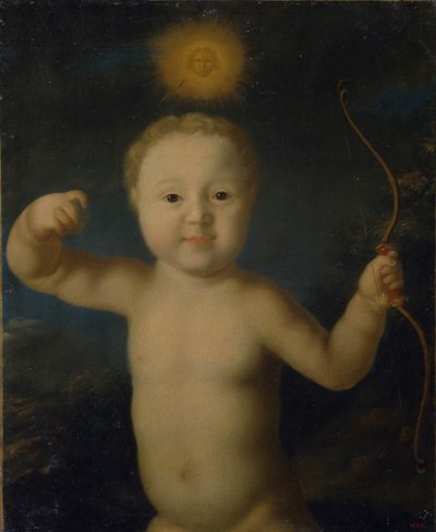 Portret van Tsarevitsj Peter Petrovich van Rusland 1715-1719 als Cupido, 1772 door Grigori Dmitrievich Molchanov