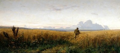 Voetpad in een roggeveld door Grigori Grigorievich Mjasoedov