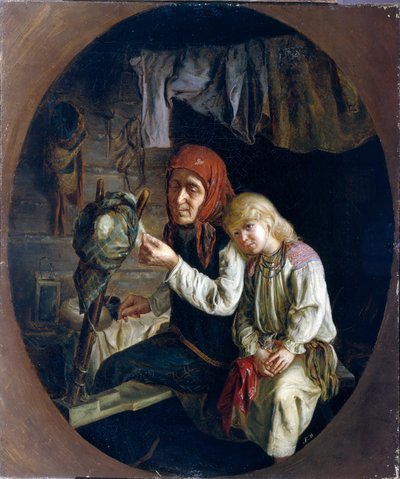 Spinles door Grigori Grigoryevich Myasoedov