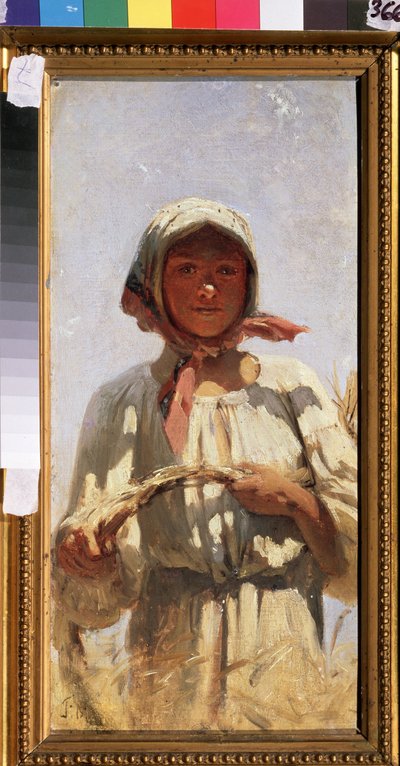 Een maaier door Grigori Grigoryevich Myasoedov