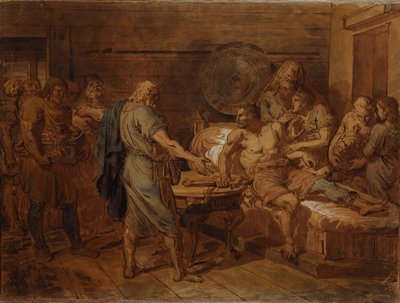 Kuzma Minins oproep aan prins Dmitry Pozharsky door Grigori Ivanovich Ugryumov