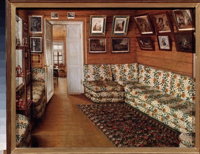 De wachtkamer van een landhuis door Grigori Vasilievich Soroka