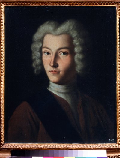 Portret van tsaar Peter II van Rusland door Grigory Dmitriev Molchanov