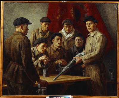 Stakhanov Brigade - Stakhanovistische beweging door Grigory Grigorievich Ryazhsky