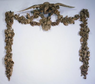 Schouwdecoratie, ca. 1675-1677 door Grinling Gibbons