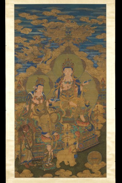 Twee versies van bodhisattva Guanyin, c.1750 door Guanpeng (after) Ding