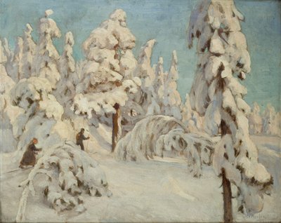 Skiërs door Gudmund Stenersen